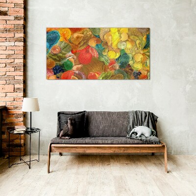 Tableau sur verre Composition de fruits colorés