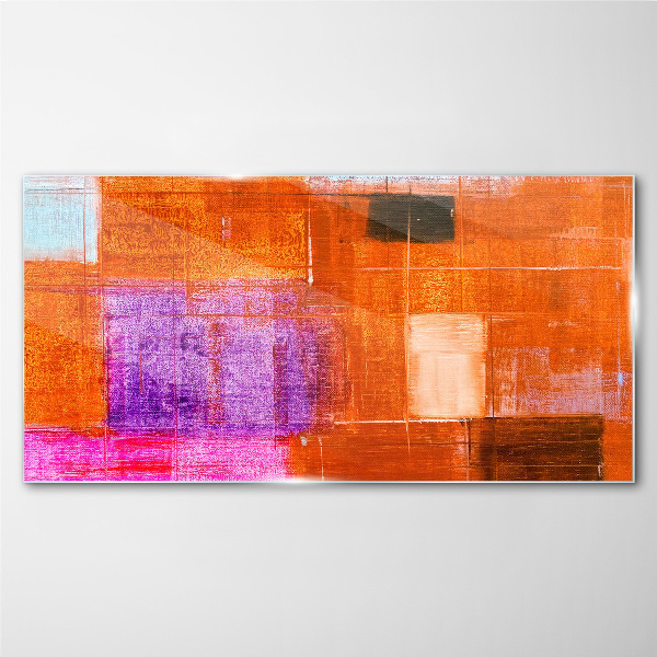 Tableau photo sur verre Abstractions colorées dans des tons chauds
