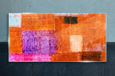 Tableau photo sur verre Abstractions colorées dans des tons chauds