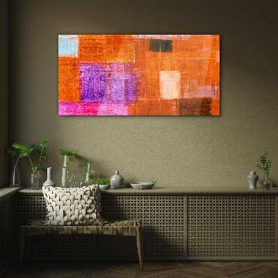 Tableau photo sur verre Abstractions colorées dans des tons chauds