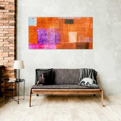 Tableau photo sur verre Abstractions colorées dans des tons chauds