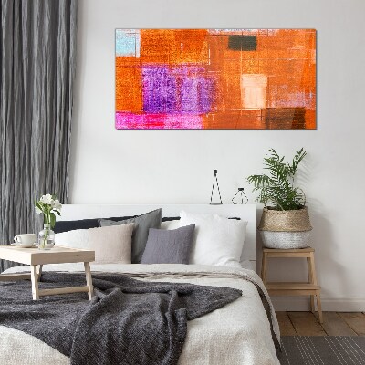 Tableau photo sur verre Abstractions colorées dans des tons chauds