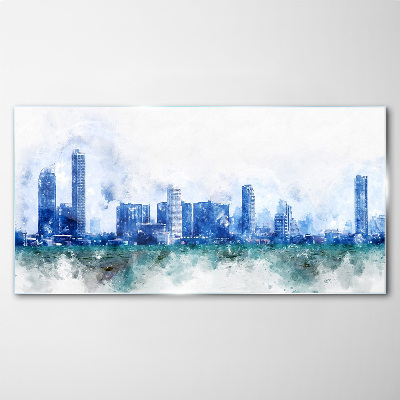 Tableau imprimé sur verre Le ciel au-dessus de la ville