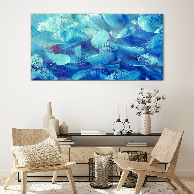 Tableau imprimé sur verre Vagues océaniques colorées
