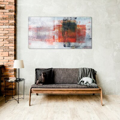 Tableau verre imprimé Composition abstraite en couleurs