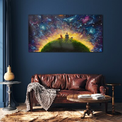 Tableau photo sur verre Un voyage spatial au soleil