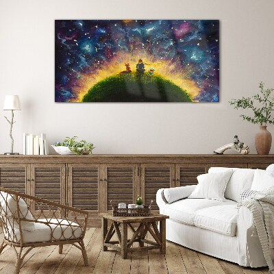 Tableau photo sur verre Un voyage spatial au soleil