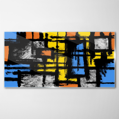 Tableau photo sur verre Composition abstraite en couleurs