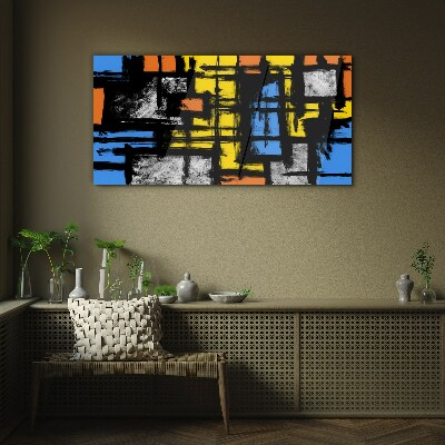 Tableau photo sur verre Composition abstraite en couleurs