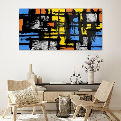 Tableau photo sur verre Composition abstraite en couleurs