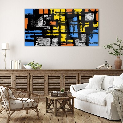 Tableau photo sur verre Composition abstraite en couleurs