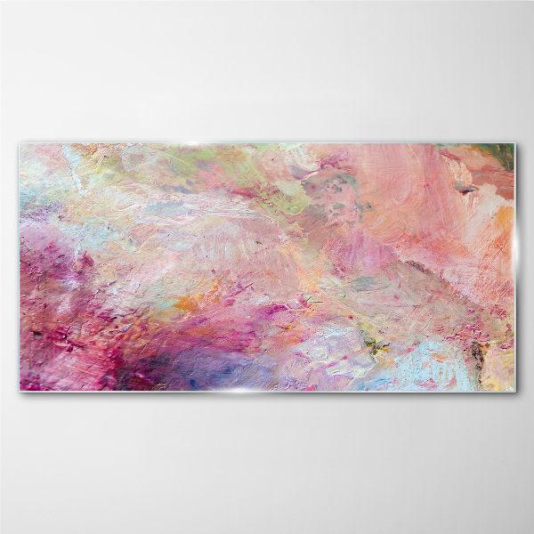 Tableau sur verre Paysage abstrait aux couleurs pastel