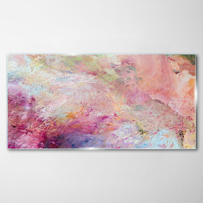 Tableau sur verre Paysage abstrait aux couleurs pastel