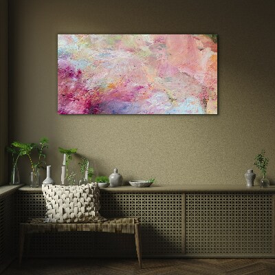 Tableau sur verre Paysage abstrait aux couleurs pastel