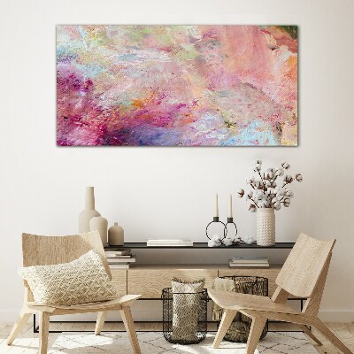 Tableau sur verre Paysage abstrait aux couleurs pastel