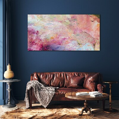 Tableau sur verre Paysage abstrait aux couleurs pastel