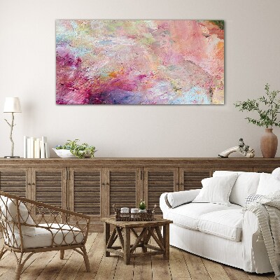 Tableau sur verre Paysage abstrait aux couleurs pastel