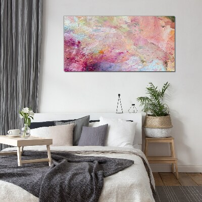 Tableau sur verre Paysage abstrait aux couleurs pastel