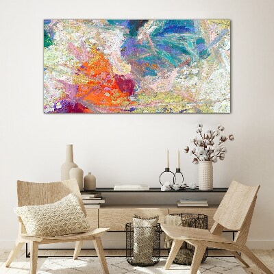 Tableau photo sur verre Abstraction colorée en mouvement