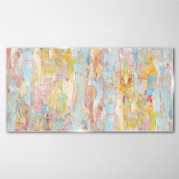 Tableau sur verre Reflets pastel dans le verre
