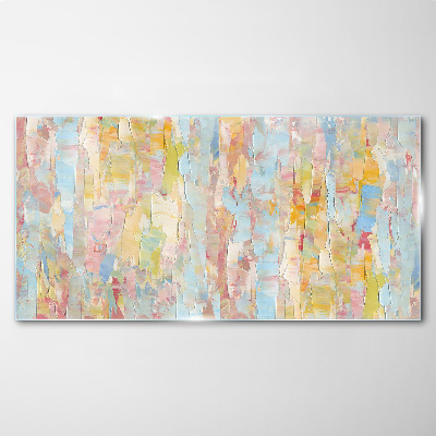Tableau sur verre Reflets pastel dans le verre