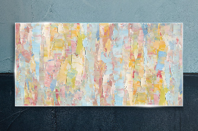 Tableau sur verre Reflets pastel dans le verre