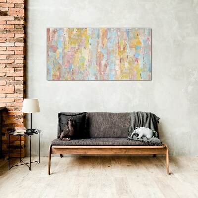 Tableau sur verre Reflets pastel dans le verre