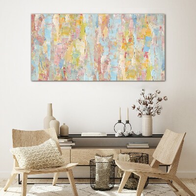 Tableau sur verre Reflets pastel dans le verre