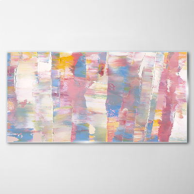 Tableau verre imprimé Reflets pastel sur verre
