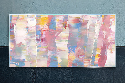 Tableau verre imprimé Reflets pastel sur verre