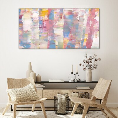 Tableau verre imprimé Reflets pastel sur verre