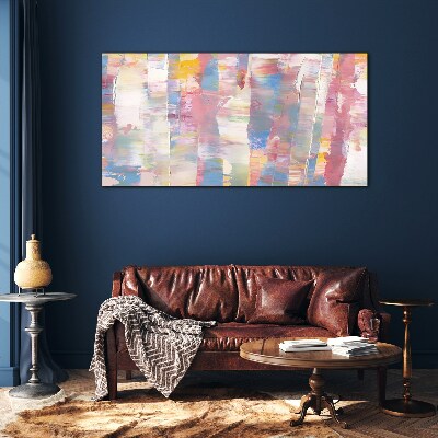 Tableau verre imprimé Reflets pastel sur verre