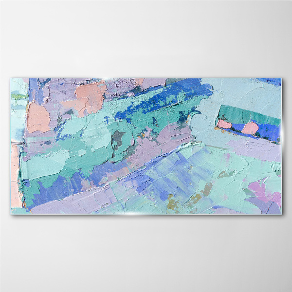 Tableau en verre Paysages abstraits aux couleurs pastel