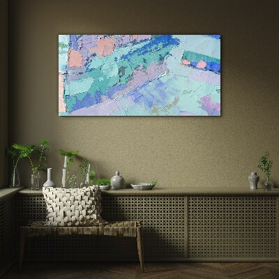Tableau en verre Paysages abstraits aux couleurs pastel