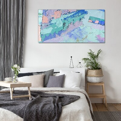 Tableau en verre Paysages abstraits aux couleurs pastel