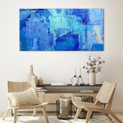 Tableau sur verre Le ciel est dans des tons de bleu