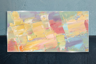 Tableau photo sur verre Abstractions pastel en mouvement