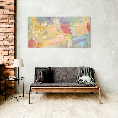 Tableau photo sur verre Abstractions pastel en mouvement