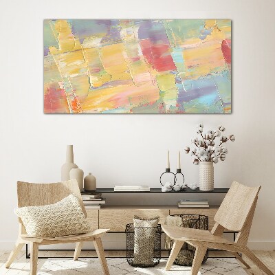 Tableau photo sur verre Abstractions pastel en mouvement