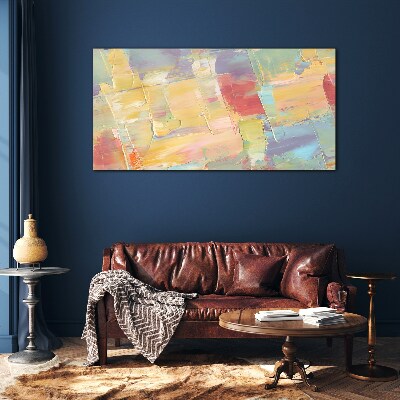 Tableau photo sur verre Abstractions pastel en mouvement