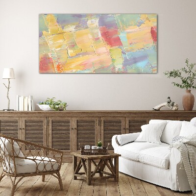 Tableau photo sur verre Abstractions pastel en mouvement