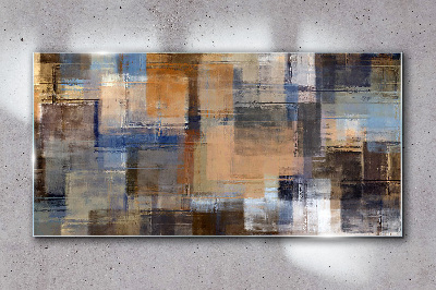 Tableau imprimé sur verre Composition abstraite en couleurs