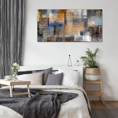 Tableau imprimé sur verre Composition abstraite en couleurs