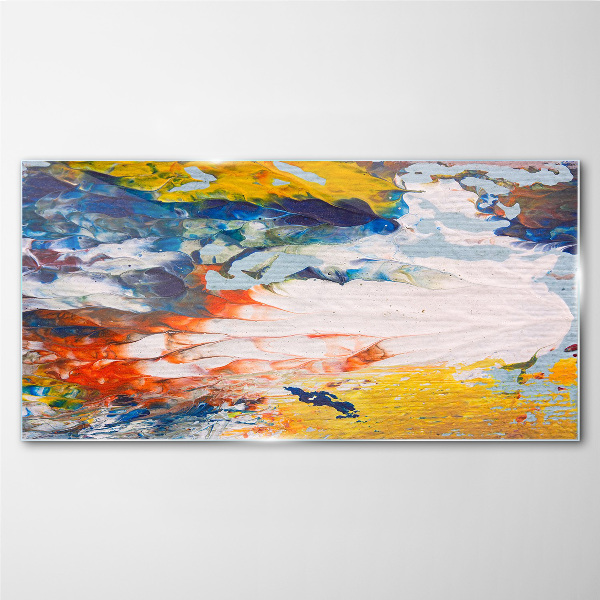 Tableau verre imprimé Une vague de couleurs en mouvement