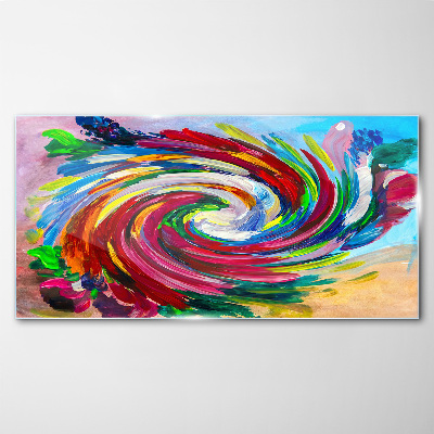 Tableau photo sur verre Un tourbillon de couleurs