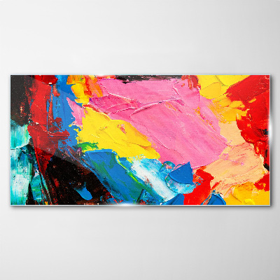 Tableau photo sur verre Chaos coloré sur toile