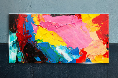 Tableau photo sur verre Chaos coloré sur toile