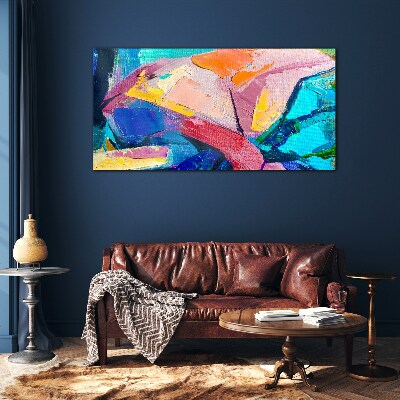 Tableau imprimé sur verre Couleurs en mouvement