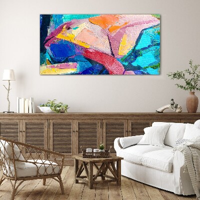 Tableau imprimé sur verre Couleurs en mouvement