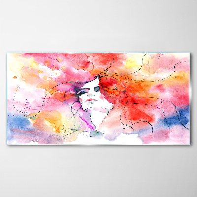 Tableau photo sur verre Un reflet coloré des émotions